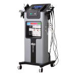 Full-face rejuvenation device with ice probe and eye care.