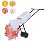2-in-1 manual seeder and fertilizer planter for maize and beans.
