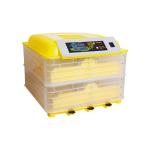 Poultry egg incubator with temperature and humidity control.