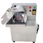 High-capacity stainless steel vegetable cutter.