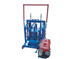 Diesel Moving Brick Machine – portable diesel-powered brick-making machine with one included customizable mold