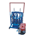 Diesel Moving Brick Machine – portable diesel-powered brick-making machine with one included customizable mold