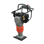 Compact vibratory rammer for clay soil compaction.