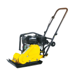 Petrol Plate Compactors powered by Honda GX160 for soil, gravel, asphalt, and concrete compaction in construction and landscaping projects.