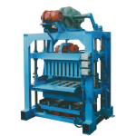 Semi-Automatic Block Molding Machine 6.3 kW producing cement bricks.