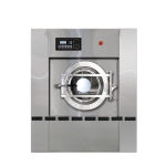 Commercial washing machine with air compressor.