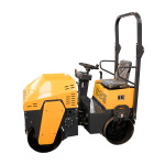 Hydraulic diesel roller with steel drums for asphalt compaction and road construction applications.