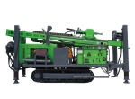 Fully hydraulic core drilling rig on crawler chassis for deep diamond wireline drilling operations