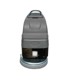 Walk behind floor scrubber.