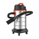 40L wet and dry vacuum cleaner with stainless steel barrel and 1200W motor for business and workshop cleaning.