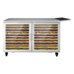 10 Tray Solar Food Dehydrator Hybrid Solar Electric Food Dryer Large Capacity Enclosed Drying System.
