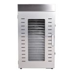 20 Tray Stainless Steel Food Dehydrator with 70L Capacity, Dual Fan System, and Adjustable Temperature Control for Large-Scale Food Drying.