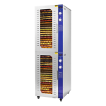40 Tray Mechanical Food Dehydrator with Dual Compartments and Stainless Steel Industrial Drying Cabinet.