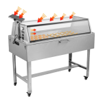 6 Tray Solar Food Dehydrator Hybrid Solar Electric Food Dryer with Mechanical Control System.
