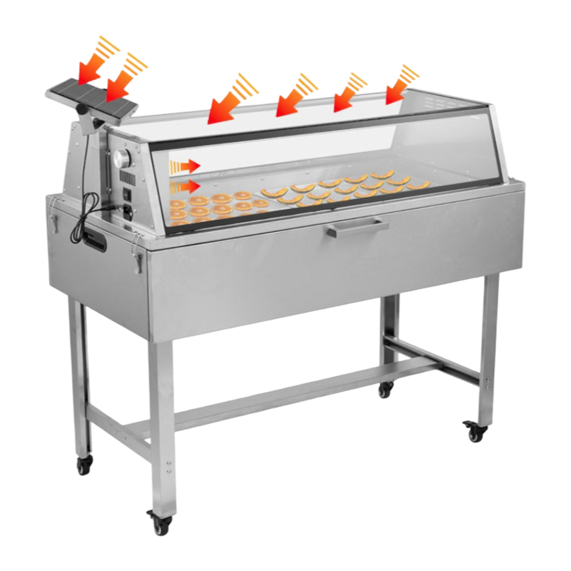 6 Tray Solar Food Dehydrator Hybrid Solar Electric Food Dryer with Mechanical Control System.