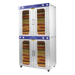 96 Tray Mechanical Food Dehydrator with 4 Compartments, Stainless Steel Industrial Drying Cabinet for Large Scale Food Processing.
