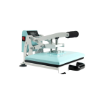 A4 Heat Press with Slide Out 23x30cm digital heat press machine for t-shirt and fabric printing with safe drawer design and even heating plate.