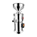 Commercial peanut butter grinding machine with 15kg per hour capacity for peanut butter, tahini, sesame paste, and nut butter production.