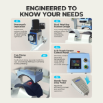 Pneumatic Dual Station Cap Heat Press - Image 4