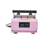 Tumbler Heat Press with digital touch screen controls, dual pressure adjustment knobs, and heating area suitable for 15oz, 20oz, and 30oz tumblers.