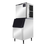 455kg Commercial Modular Ice Cube Maker with 200kg ice storage bin.
